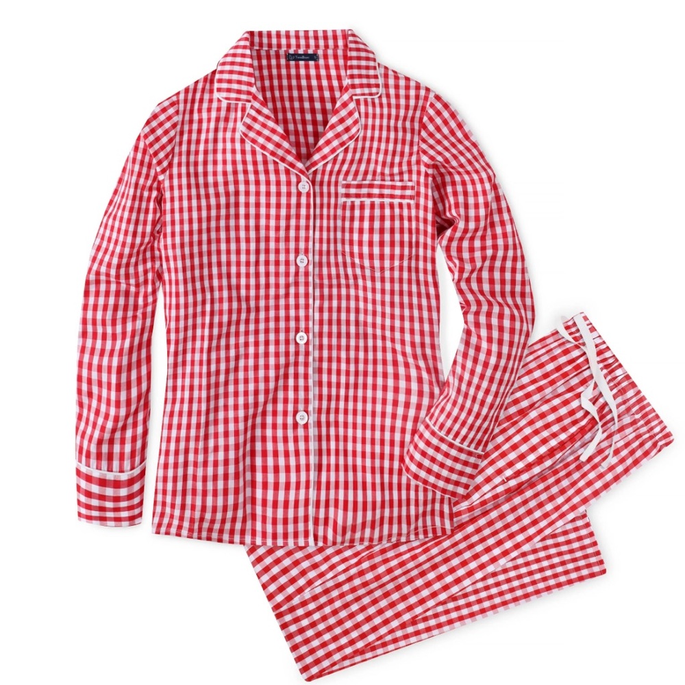 NWOT Red Check Long Pant Long Sleeve Pajama Size Small